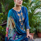 Jyoti Fashion Women's Navy Blue Muslin Resham Thread with Jari & Cut Work Salwar Suit Set | Swadesiicart