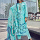 Jyoti Fashion Women's Turquoise Muslin Floral Digital Print with Sequins Work Salwar Suit Set | Swadesiicart