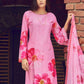 Jyoti Fashion Women's Pink Muslin Floral Digital Print with Sequins Work Salwar Suit Set | Swadesiicart
