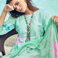 Jyoti Fashion Women's Green Muslin Floral Digital Print with Sequins Work Salwar Suit Set | Swadesiicart