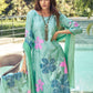 Jyoti Fashion Women's Green Muslin Floral Digital Print with Sequins Work Salwar Suit Set | Swadesiicart