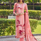 Jyoti Fashion Women's Peach Muslin Floral Digital Print with Sequins Work Salwar Suit Set | Swadesiicart