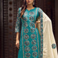 Jyoti Fashion Women's Teal Pure Cotton Digital Printed Salwar Suit Set | Swadesiicart