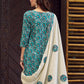 Jyoti Fashion Women's Teal Pure Cotton Digital Printed Salwar Suit Set | Swadesiicart