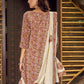 Jyoti Fashion Women's Beige Pure Cotton Digital Printed Salwar Suit Set | Swadesiicart