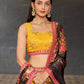 Jyoti Fashion Women's Yellow Georgette Zari & Heavy Sequin Embroidery Lehenga Choli & Dupatta | Swadesiicart