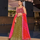 Jyoti Fashion Women's Olive Georgette Zari & Heavy Sequin Embroidery Lehenga Choli & Dupatta | Swadesiicart