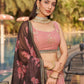 Jyoti Fashion Women's Pink Georgette Zari & Heavy Sequin Embroidery Lehenga Choli & Dupatta | Swadesiicart
