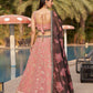 Jyoti Fashion Women's Pink Georgette Zari & Heavy Sequin Embroidery Lehenga Choli & Dupatta | Swadesiicart