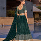 Jyoti Fashion Women's Green Georgette Zari & Heavy Sequin Embroidery Lehenga Choli & Dupatta | Swadesiicart