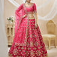 Jyoti Fashion Women's Pink Art Silk Sequins with Foil & Zari Embroidered Lehenga Choli & Dupatta | Swadesiicart