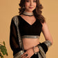 Jyoti Fashion Women's Black Georgette Sequins Zari Embroidered Lehenga Choli & Dupatta | Swadesiicart