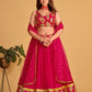 Jyoti Fashion Women's Pink Georgette Sequins Zari Embroidered Lehenga Choli & Dupatta | Swadesiicart