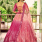 Jyoti Fashion Women's Pink Chinon Sequins Thread Embroidered Lehenga Choli & Dupatta | Swadesiicart