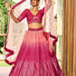 Jyoti Fashion Women's Pink Chinon Sequins Thread Embroidered Lehenga Choli & Dupatta | Swadesiicart