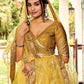 Jyoti Fashion Women's Yellow Chinon Sequins Thread Embroidered Lehenga Choli & Dupatta | Swadesiicart