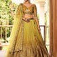 Jyoti Fashion Women's Yellow Chinon Sequins Thread Embroidered Lehenga Choli & Dupatta | Swadesiicart