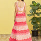 Jyoti Fashion Women's Pink Chinon Real Mirror with Sequins Thread Embroidered Lehenga Choli & Dupatta | Swadesiicart