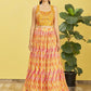 Jyoti Fashion Women's Yellow Chinon Real Mirror with Sequins Thread Embroidered Lehenga Choli & Dupatta | Swadesiicart