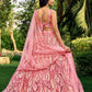 Jyoti Fashion Women's Pink Soft Net Multi Sequins Thread Embroidered Lehenga Choli & Dupatta | Swadesiicart