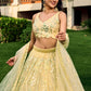Jyoti Fashion Women's Yellow Soft Net Multi Sequins Thread Embroidered Lehenga Choli & Dupatta | Swadesiicart