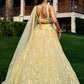 Jyoti Fashion Women's Yellow Soft Net Multi Sequins Thread Embroidered Lehenga Choli & Dupatta | Swadesiicart