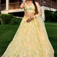 Jyoti Fashion Women's Yellow Soft Net Multi Sequins Thread Embroidered Lehenga Choli & Dupatta | Swadesiicart