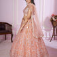 Jyoti Fashion Women's Baby Pink Soft Net Sequins Thread Embroidered Lehenga Choli & Dupatta | Swadesiicart