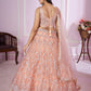 Jyoti Fashion Women's Baby Pink Soft Net Sequins Thread Embroidered Lehenga Choli & Dupatta | Swadesiicart