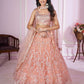 Jyoti Fashion Women's Baby Pink Soft Net Sequins Thread Embroidered Lehenga Choli & Dupatta | Swadesiicart