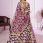 Jyoti Fashion Women's Purple Georgette Sequins Zari Embroidered Lehenga Choli & Dupatta | Swadesiicart