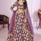 Jyoti Fashion Women's Purple Georgette Sequins Zari Embroidered Lehenga Choli & Dupatta | Swadesiicart