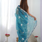 Jyoti Fashion Women's Blue Net Sequins Embroidered Designer Saree with Blouse | Swadesiicart