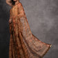 Jyoti Fashion Women's Brown Chiffon Mirror Work Designer Saree with Blouse | Swadesiicart