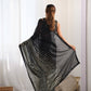 Jyoti Fashion Women's Black Georgette Sequins Designer Saree with Blouse | Swadesiicart