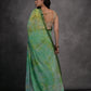 Jyoti Fashion Women's Green Chiffon Print with Mirror Work Designer Saree with Blouse | Swadesiicart