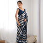 Jyoti Fashion Women's Teal Georgette Sequins Designer Saree with Blouse | Swadesiicart
