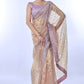 Jyoti Fashion Women's Purple Net Sequins Embroidered Designer Saree with Blouse | Swadesiicart