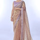 Jyoti Fashion Women's Purple Net Sequins Embroidered Designer Saree with Blouse | Swadesiicart
