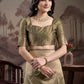 Jyoti Fashion Women's Beige Soft Lichi Silk Jacquard Traditional Saree with Blouse | Swadesiicart