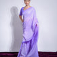 Jyoti Fashion Women's Violet Georgette Sequins Embroidered Designer Saree with Blouse | Swadesiicart