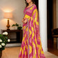 Jyoti Fashion Women's Multicolor Chinon Bandhani Print with Embroidered Saree with Blouse | Swadesiicart