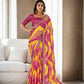 Jyoti Fashion Women's Multicolor Chinon Bandhani Print with Embroidered Saree with Blouse | Swadesiicart