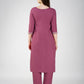 Jyoti Fashion Women's Wine Cotton Blend Sequins Embroidered Kurta Set | Swadesiicart