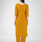 Jyoti Fashion Women's Mustard Cotton Blend Sequins Embroidered Kurta Set | Swadesiicart