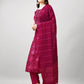 Jyoti Fashion Women's Pink Rayon Printed with Embroidered Kurta Set | Swadesiicart