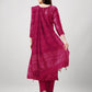 Jyoti Fashion Women's Pink Rayon Printed with Embroidered Kurta Set | Swadesiicart