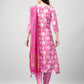 Jyoti Fashion Women's Pink Rayon Printed with Embroidered Kurta Set | Swadesiicart