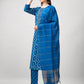 Jyoti Fashion Women's Blue Rayon Printed with Embroidered Kurta Set | Swadesiicart