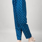 Jyoti Fashion Women's Blue Rayon Printed with Embroidered Kurta Set | Swadesiicart